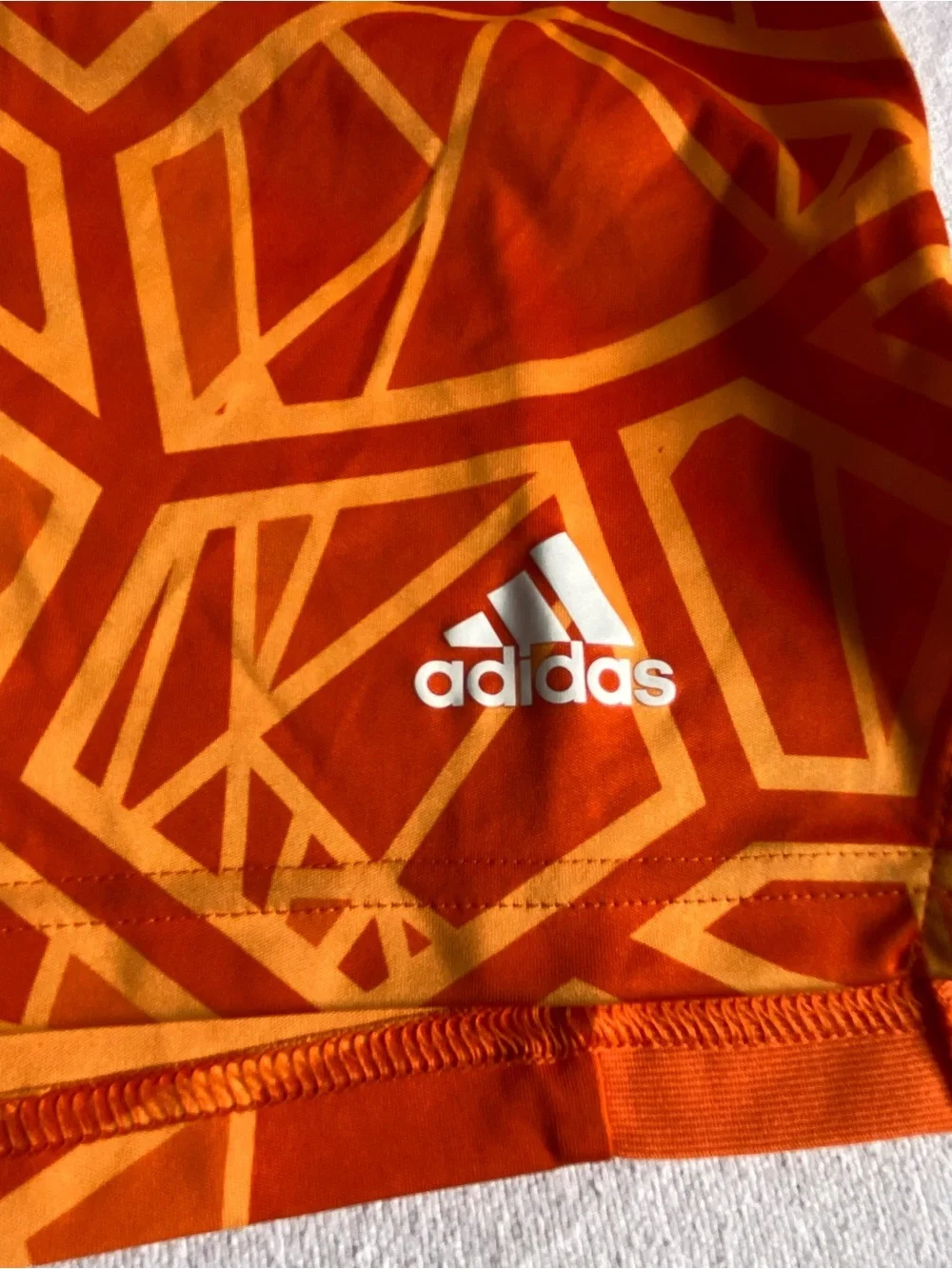 adidas Condivo 22 Goalkeeper, Bright Orange Athletic Shorts SZ L